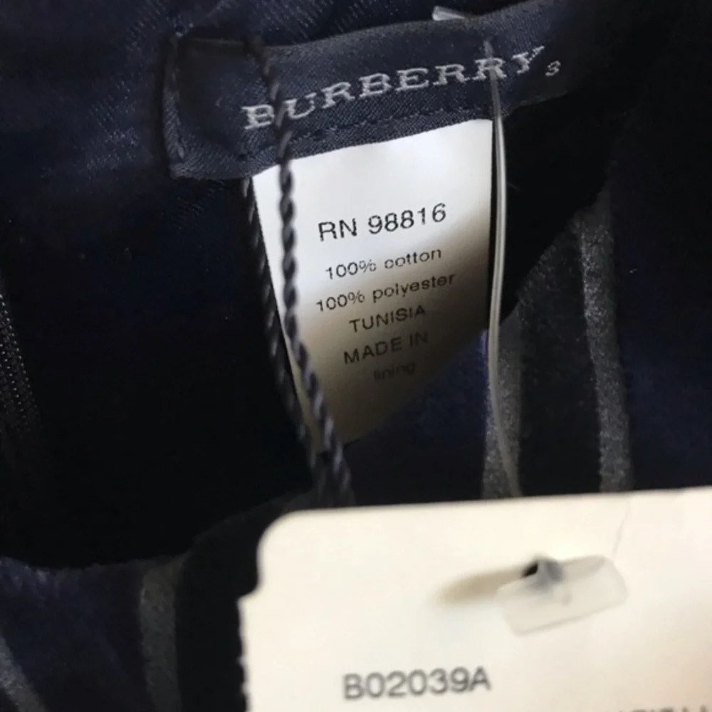 Vintage Burberry Toddler Velvet Dress, NWT - Picture 2 of 6